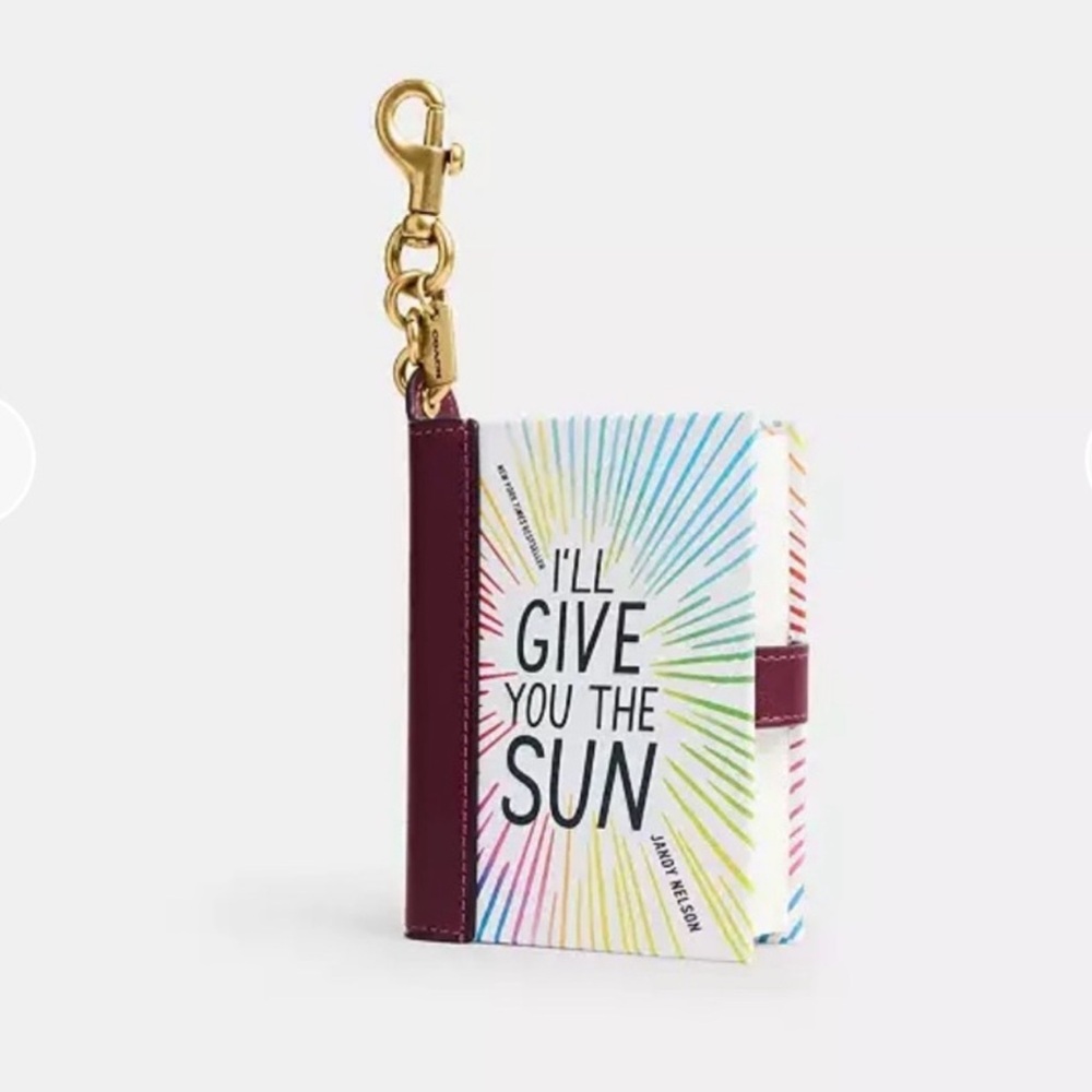 Coach Give You The Sun By Jandy Nelson Book Bag Charm